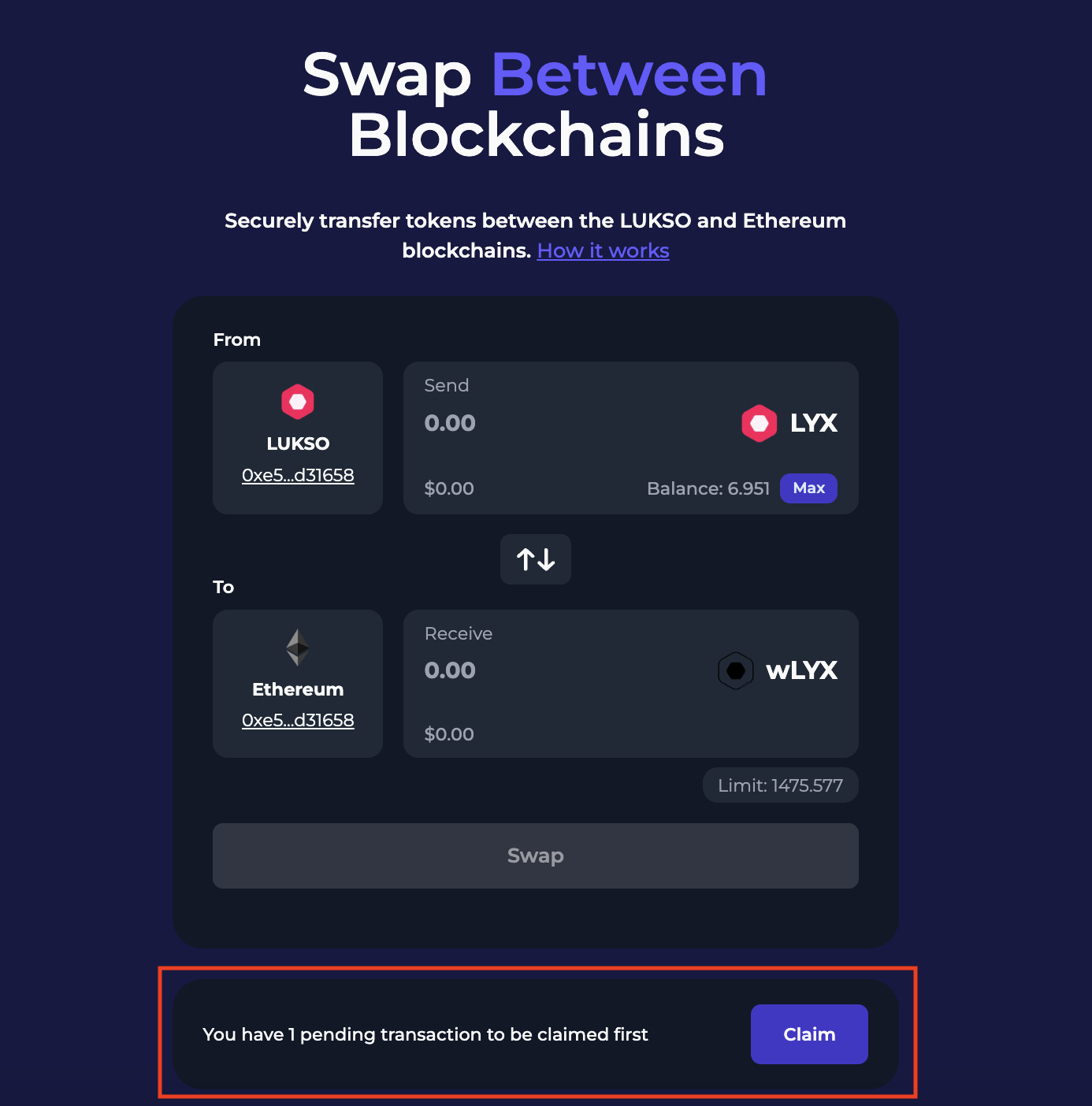 Swap Process